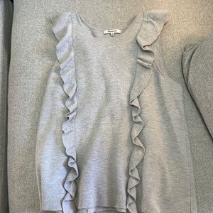 Madewell ruffle sweater tank